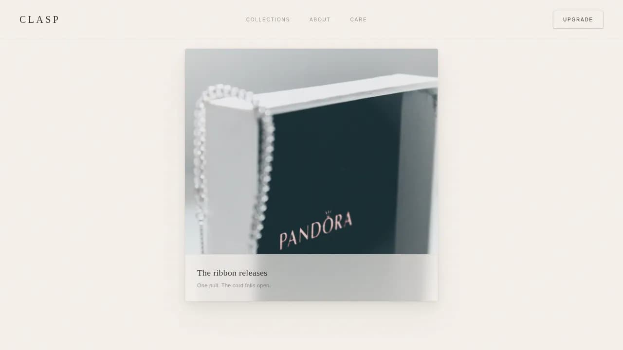 Adornment — Refined Jewelry Brand Landing Page Template