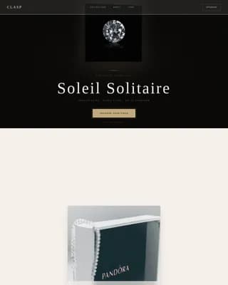 Adornment — Refined Jewelry Brand Landing Page Template