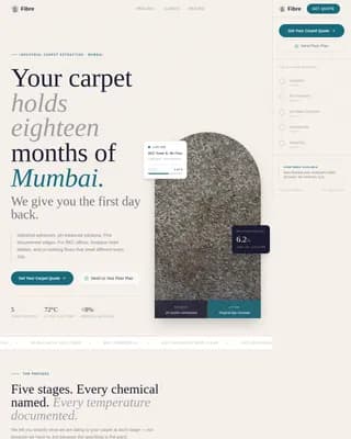 Pristine — Commercial Carpet Restoration Landing Page Template