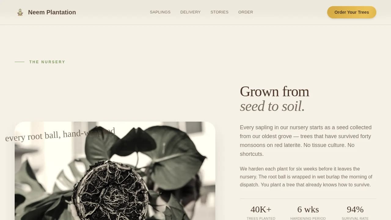 Specialty Farming Reviews Website Template