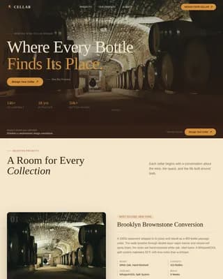 Reserve — Curated Wine Storage Landing Page Template