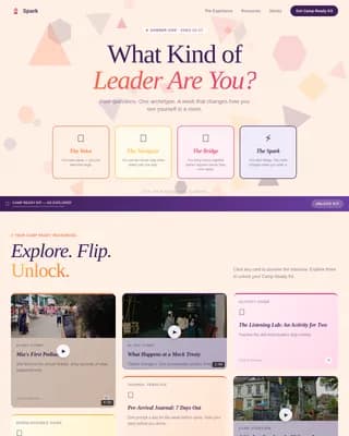 Ignite — Dynamic Teen Leadership Camp Landing Page Template