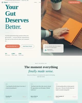 Wellness — Compassionate Gastro Care Landing Page Template