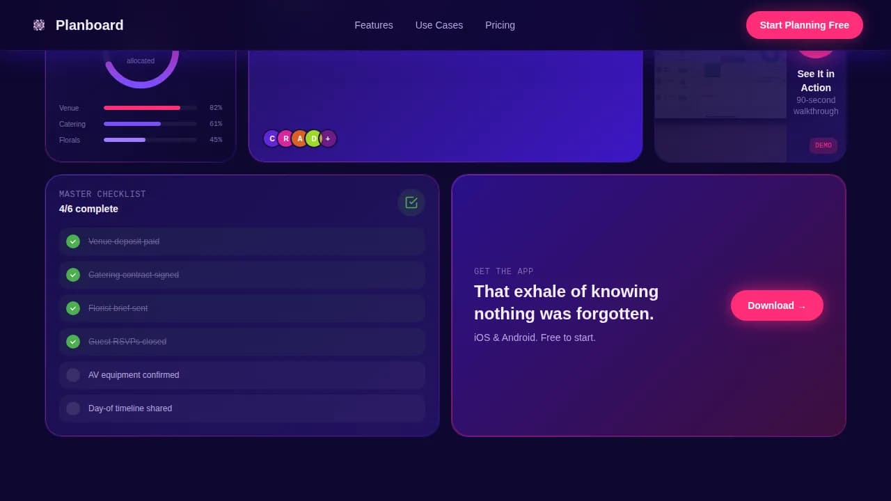 Orchestrate — Agile Event Planning Landing Page Template