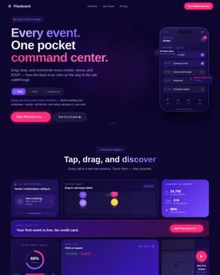 Orchestrate — Agile Event Planning Landing Page Template
