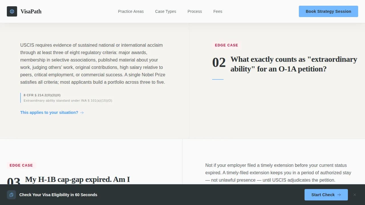 Navigate — Expert Immigration Law Landing Page Template