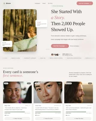 Empower — Visionary Women Fundraising Landing Page Template