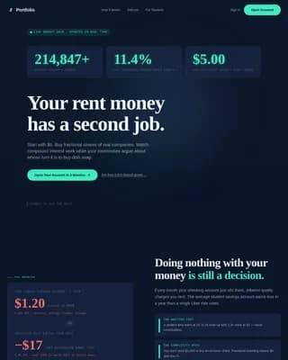 Accumulate — Smart Student Investing Landing Page Template