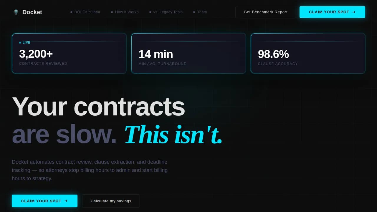 Streamline — Smart Legal Operations Landing Page Template