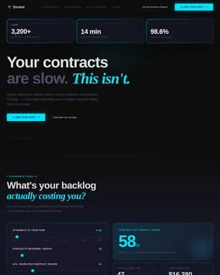 Streamline — Smart Legal Operations Landing Page Template