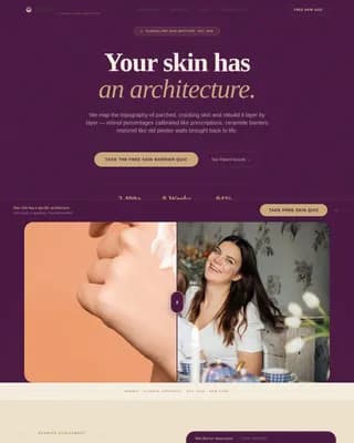 Hydrate — Clinical Skin Barrier Landing Page Template