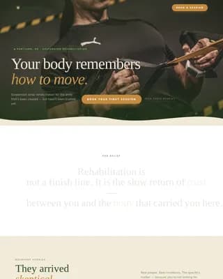 Suspend - Healing Space TRX Studio Landing Page Template
