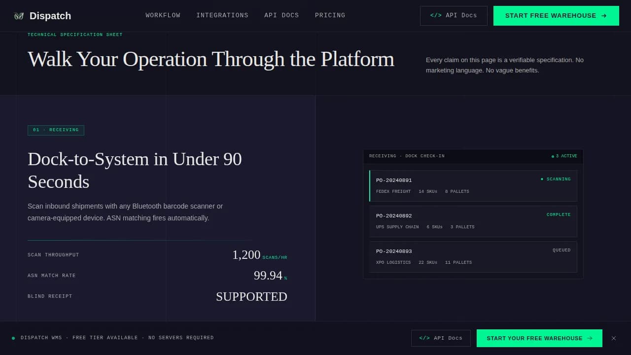Optimize — Serverless Logistics Platform Landing Page Template