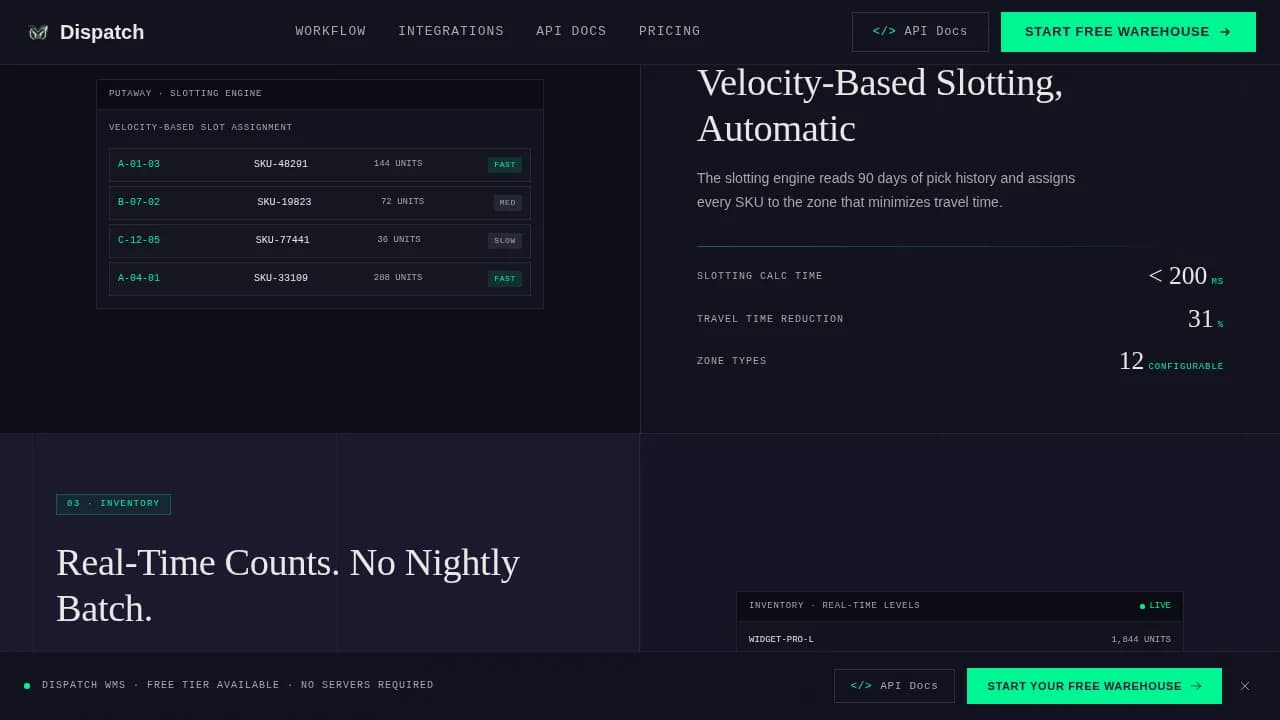 Optimize — Serverless Logistics Platform Landing Page Template