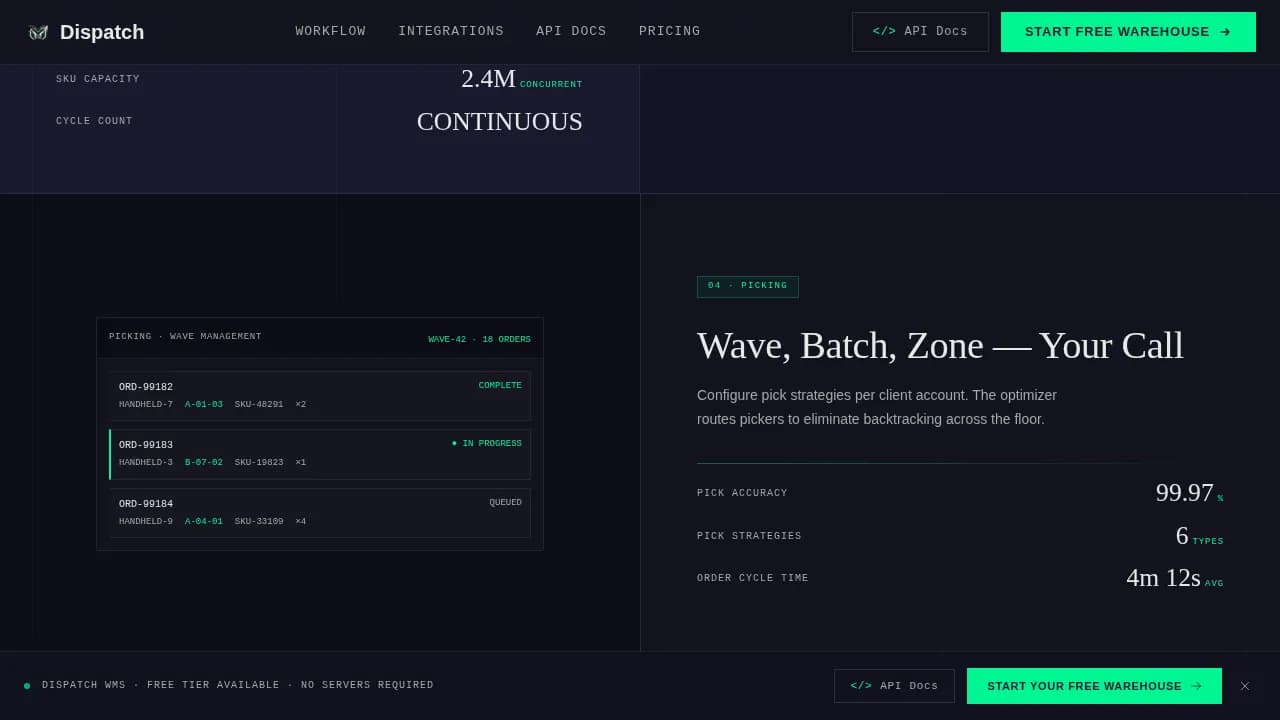 Optimize — Serverless Logistics Platform Landing Page Template
