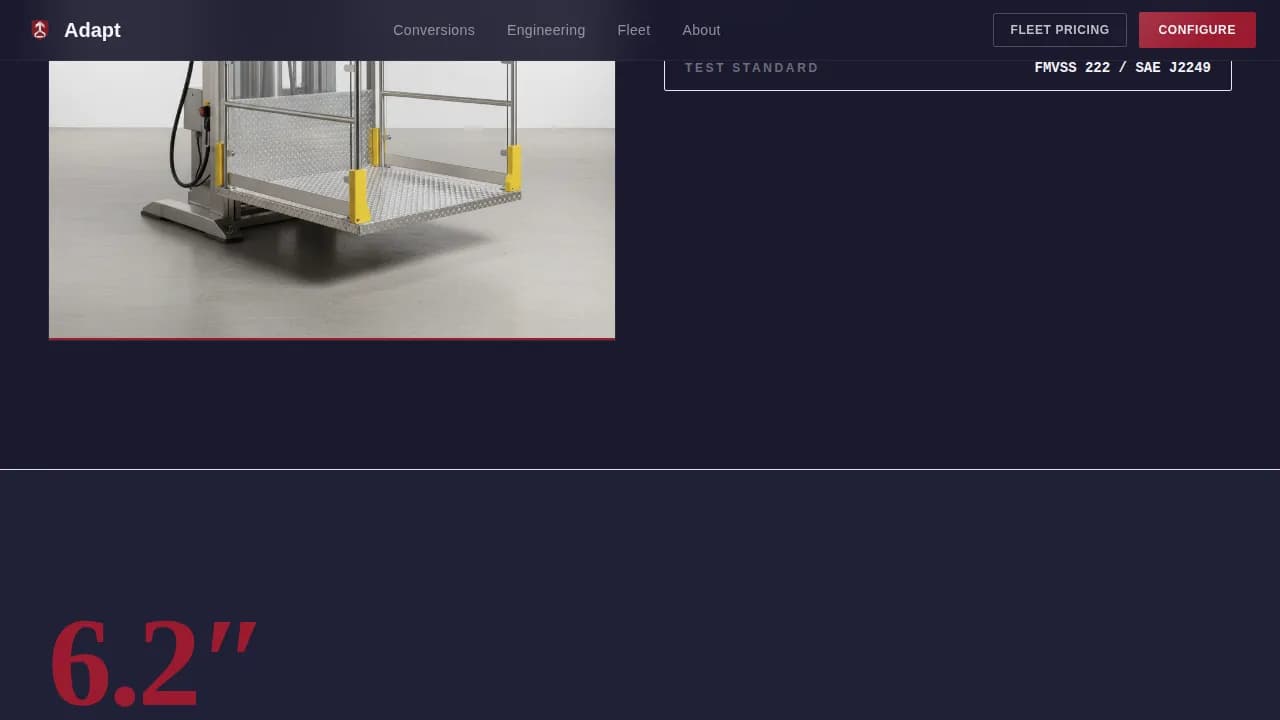 Accessible — Mobility Vehicle Conversion Landing Page Template