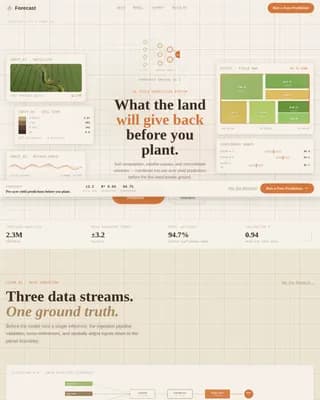 Harvest — Predictive Crop Intelligence Landing Page Template