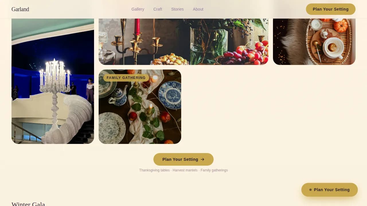 Festive — Expert Event Styling Landing Page Template