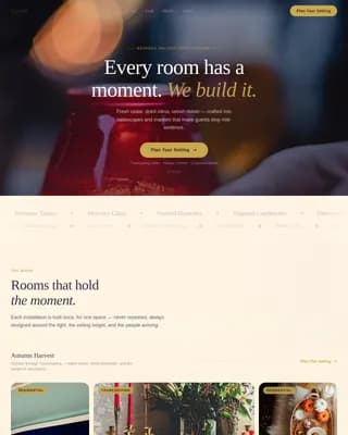 Festive — Expert Event Styling Landing Page Template