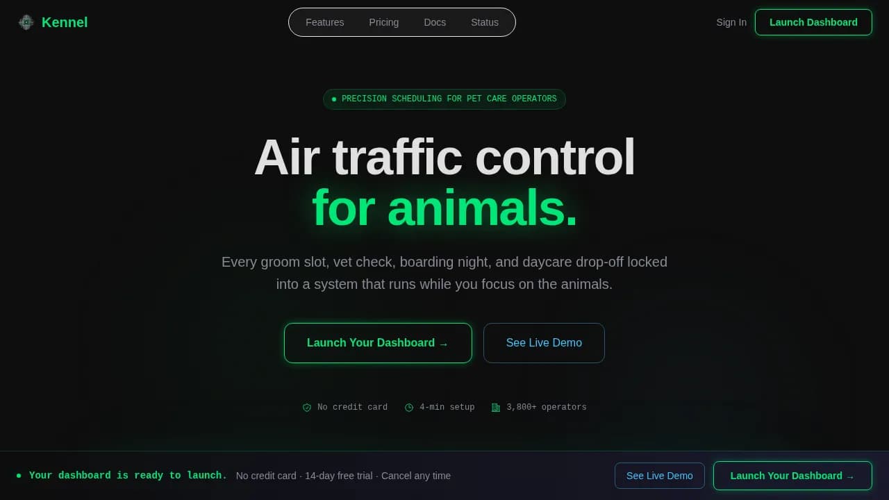 Kennel Professional Website Template 2025x