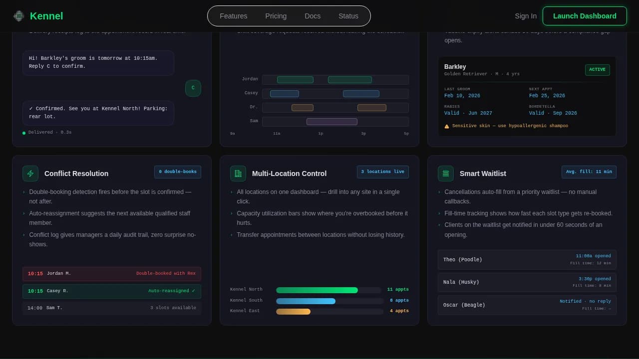 Kennel Professional Website Template 2025x