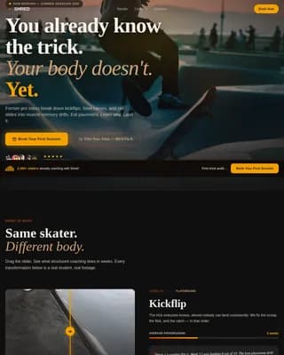 Shred Professional Website Template 2025x