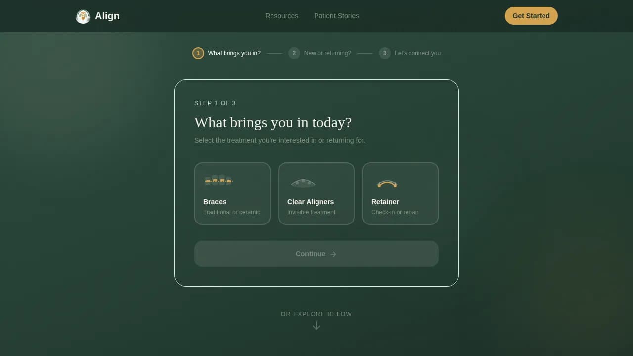 Orthodontic Patient Portal & Intake Website Template