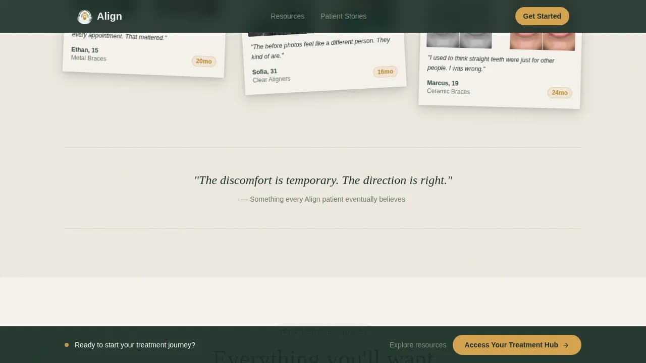 Orthodontic Patient Portal & Intake Website Template