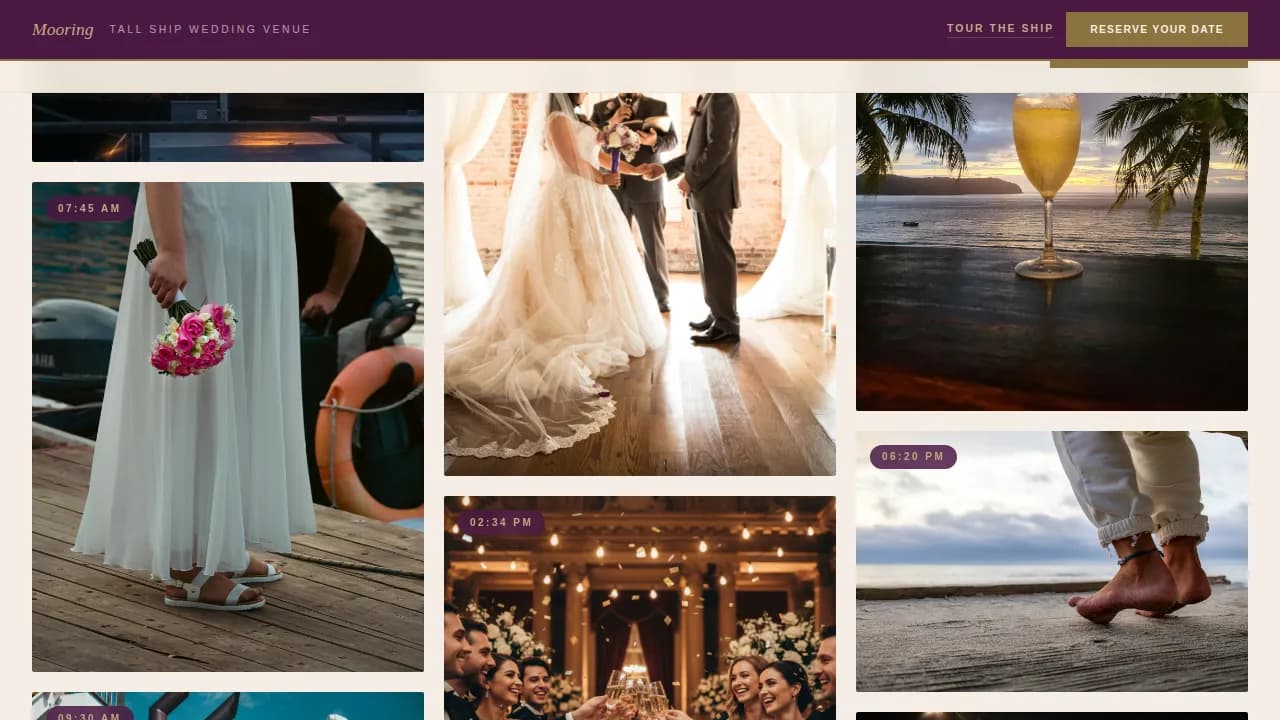 Harbor — Elegant Coastal Events Landing Page Template