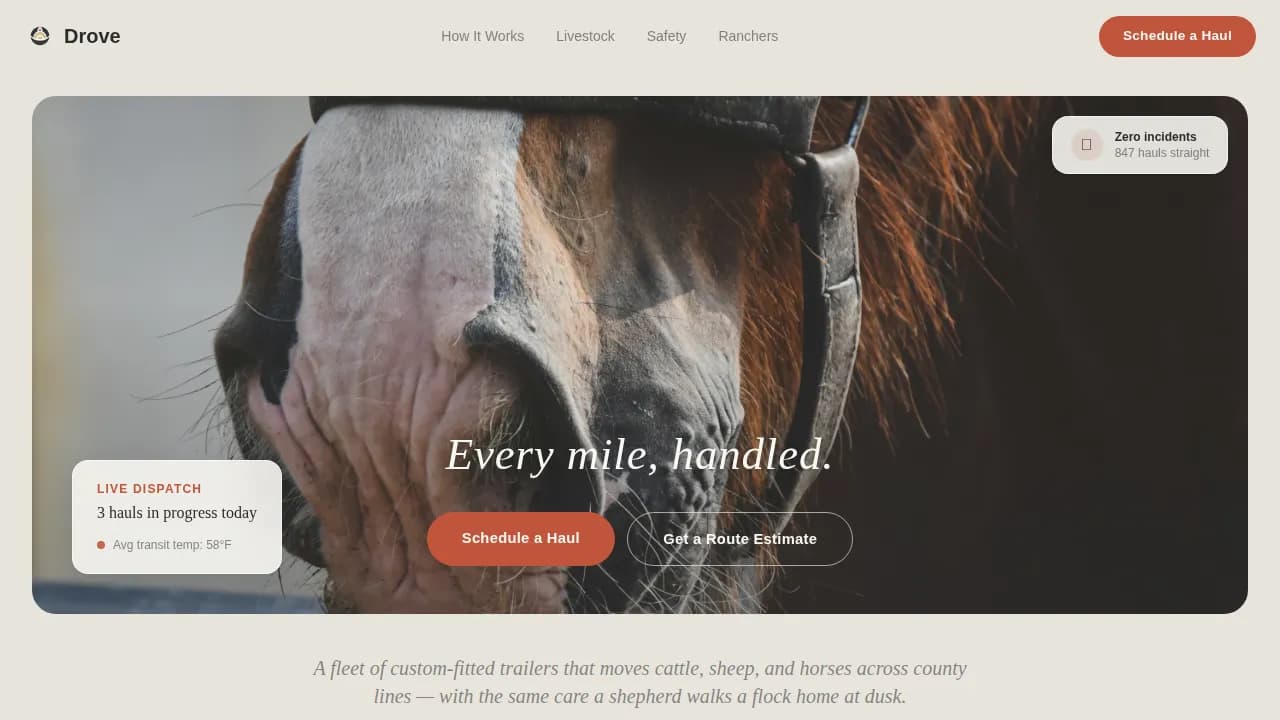 Drove Professional Website Template 2025x