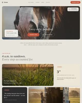 Drove Professional Website Template 2025x