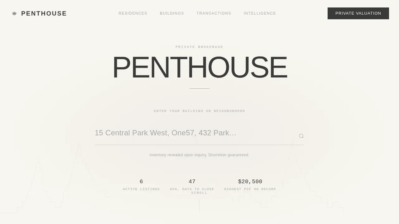 Estate — Curated Luxury Sales Landing Page Template