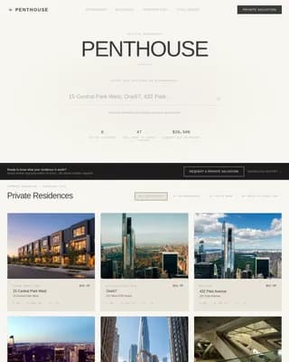 Estate — Curated Luxury Sales Landing Page Template