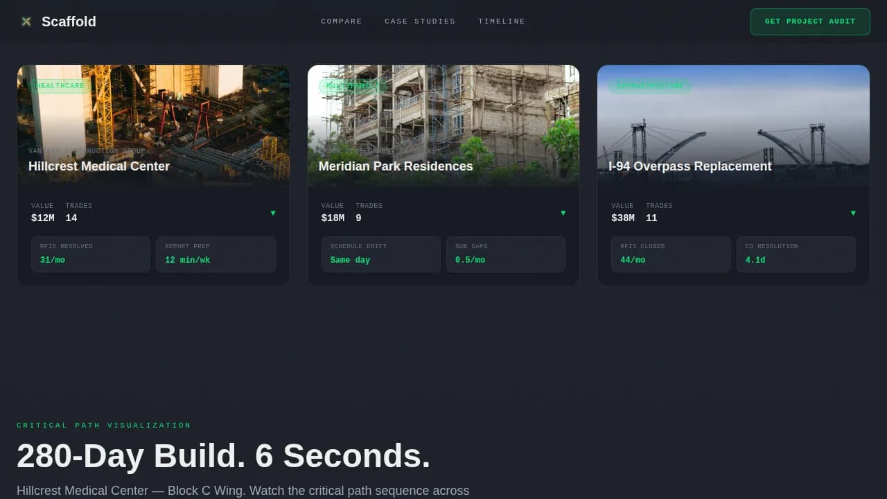 Build — Smart Construction Command Landing Page Template