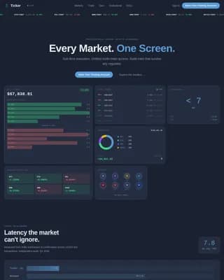 Trade — Professional Crypto Platform Landing Page Template