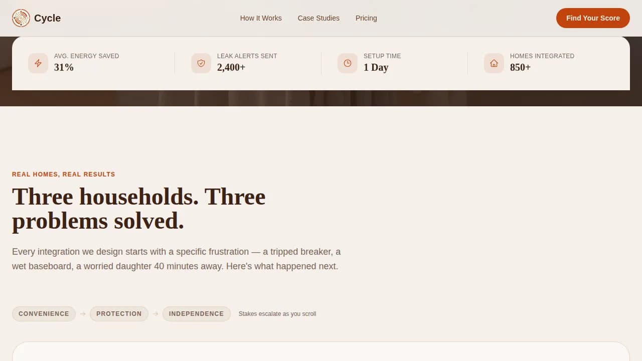 Laundry Room Renovation Portfolio Website Template