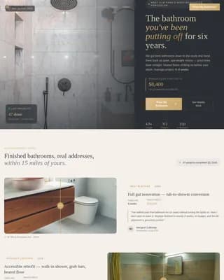 Reglaze - Neighborhood Bathroom Remodeling Landing Page Template