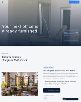 Workspace — Corporate CoWorking Hub Landing Page Template