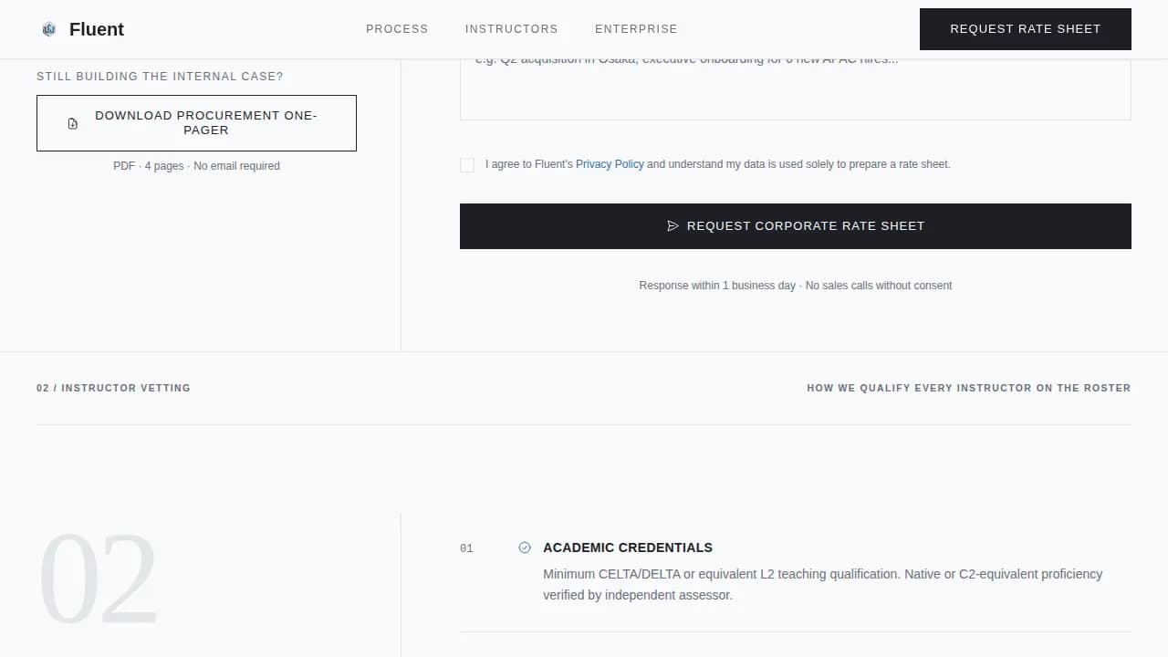 Speak — Expert Language Tutor Landing Page Template