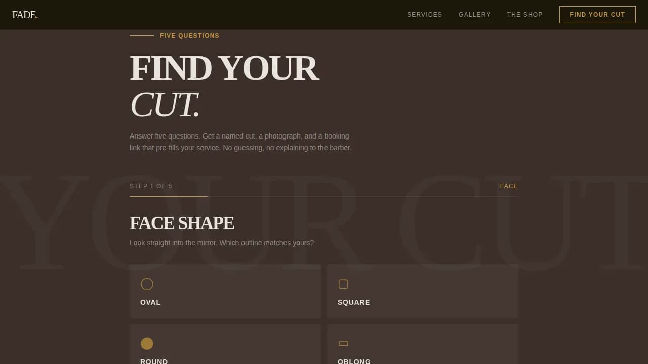 Trim — Expert Barbershop Booking Landing Page Template