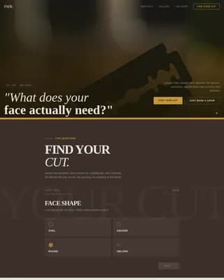Trim — Expert Barbershop Booking Landing Page Template