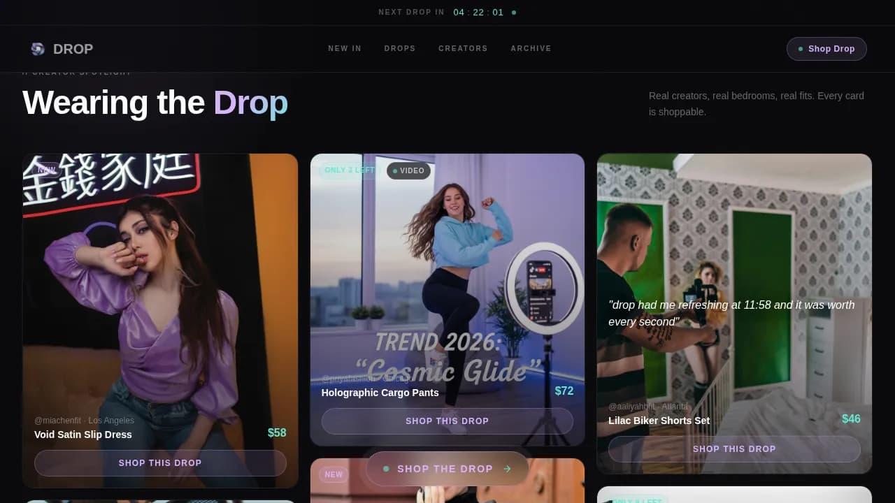 Fashion Brand & Label Professional Website Template