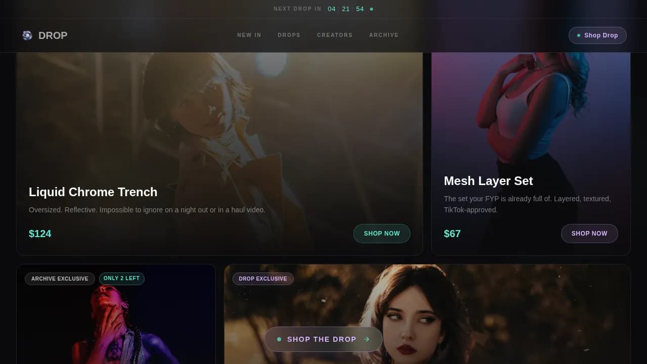 Fashion Brand & Label Professional Website Template