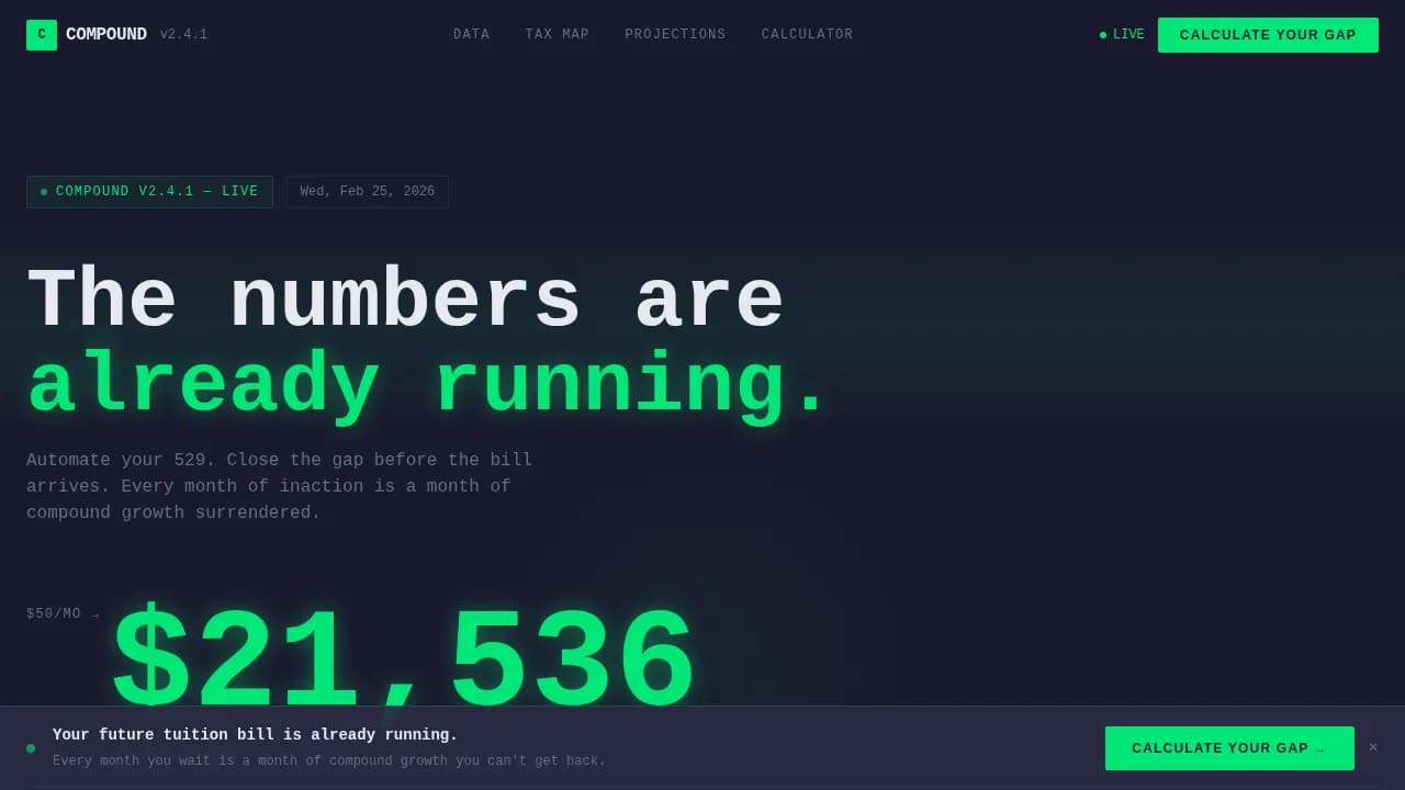 Grow — Smart Education Savings Landing Page Template