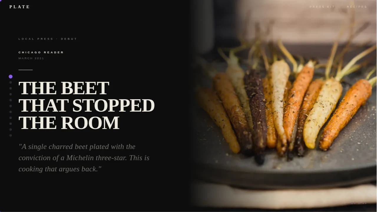 Chef & Culinary Portfolio Directory Website Template