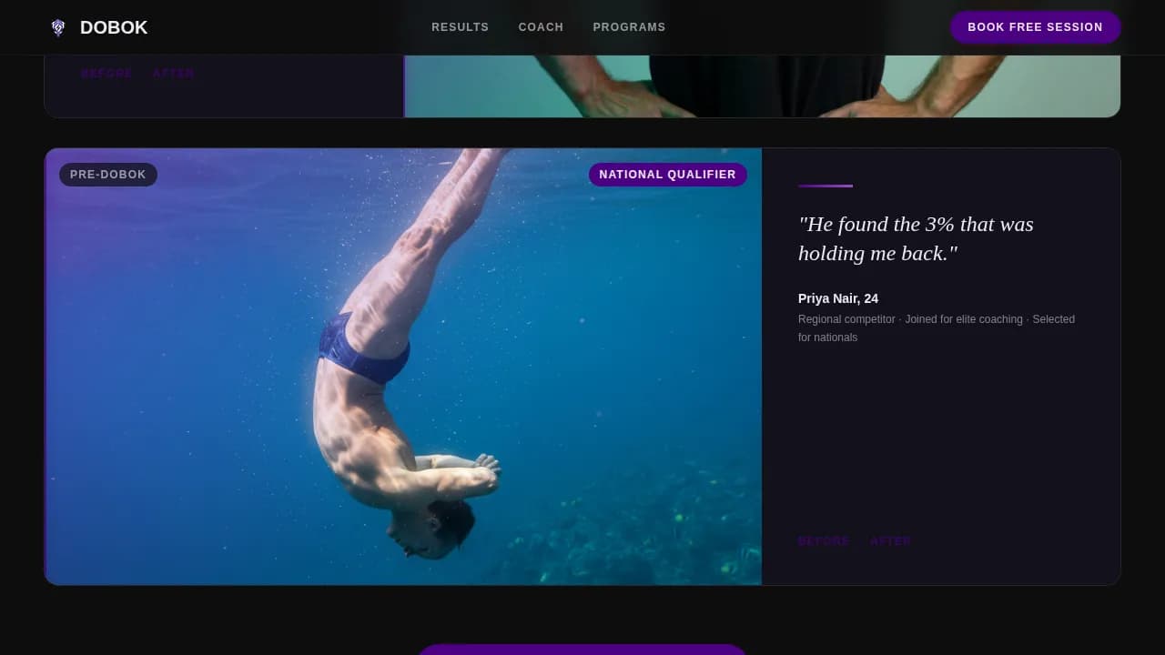 Strike — Raw Martial Arts Coaching Landing Page Template