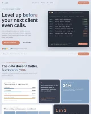 Wedding Software & SaaS Professional Website Template