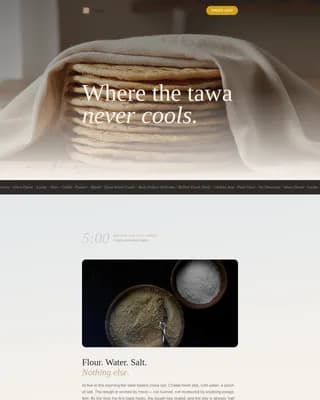 Regional & Specialty Restaurant Advanced Professional Website Template