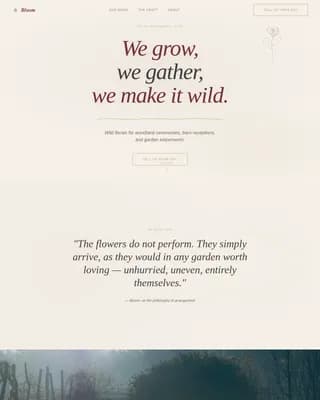 Woodland Wedding Professional Website Template