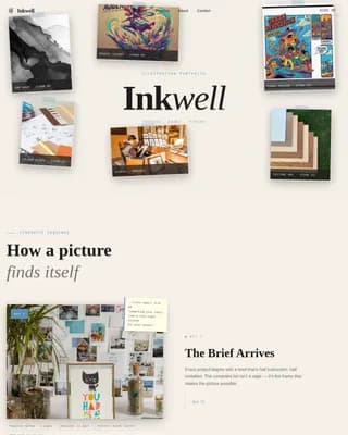 Illustrator Portfolio Careers Website Template